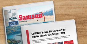 Dünya Gazetesi Samsun eki, 19 Mayıs özel sayısında Safi Katı Yakıt olarak tam sayfa haberimizle yer aldık.
